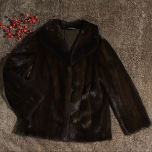 Vintage authentic mink fur coat by Keska